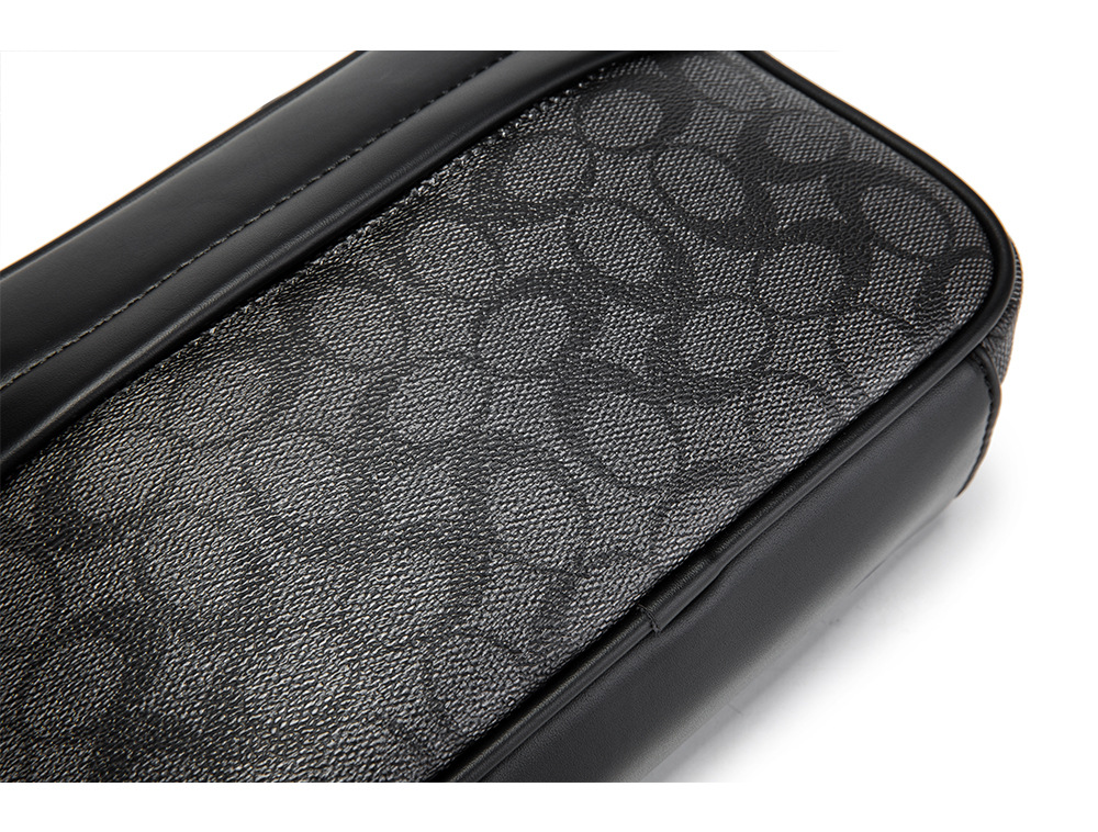 メンズチェックメッセンジャークロスボディバッグ