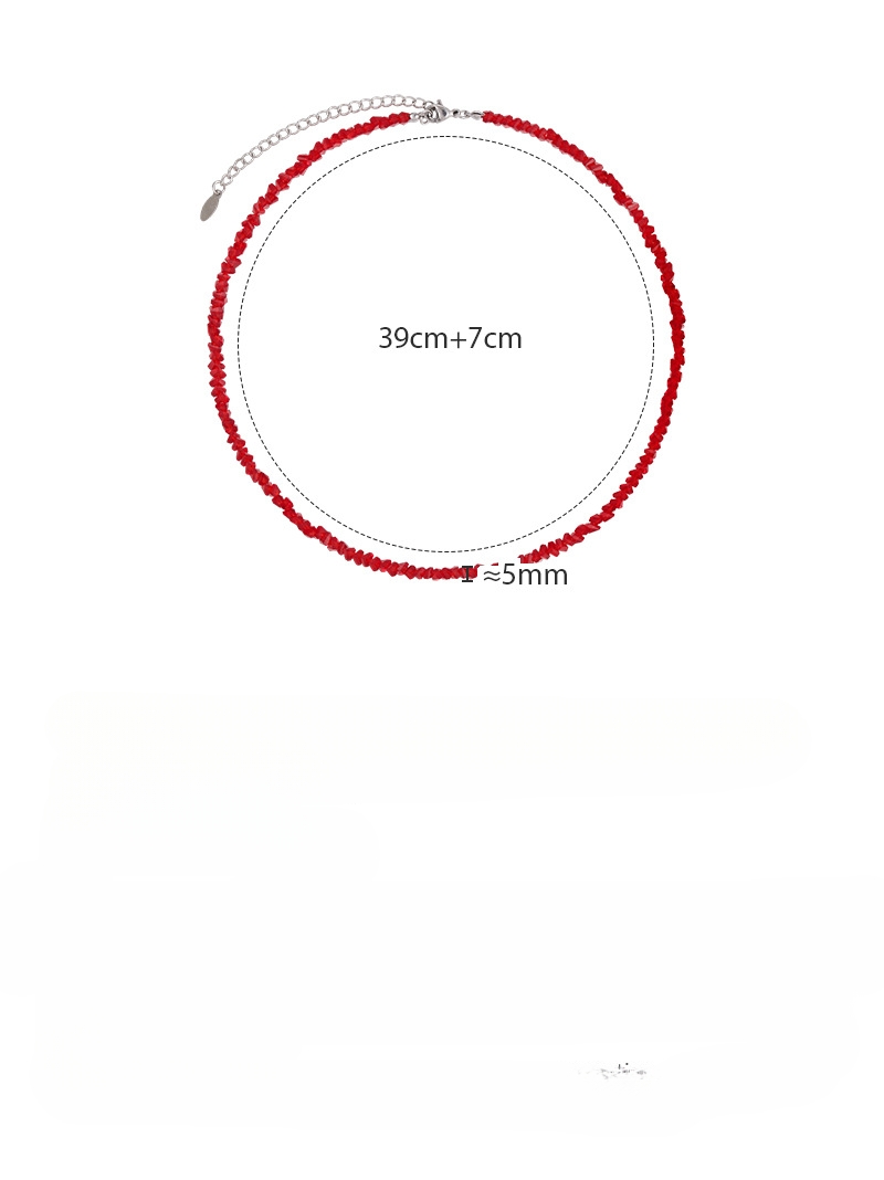 Colar de Cristal Triangular Geométrico