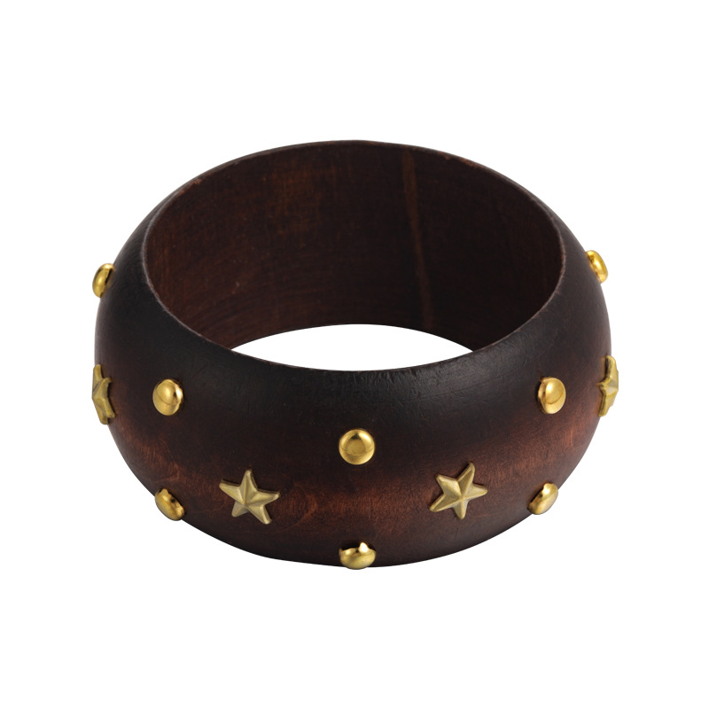 Wooden Geometric Bracelet