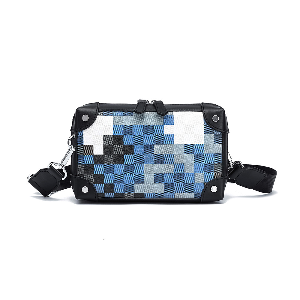 Mannen Ruitjesschoudertas