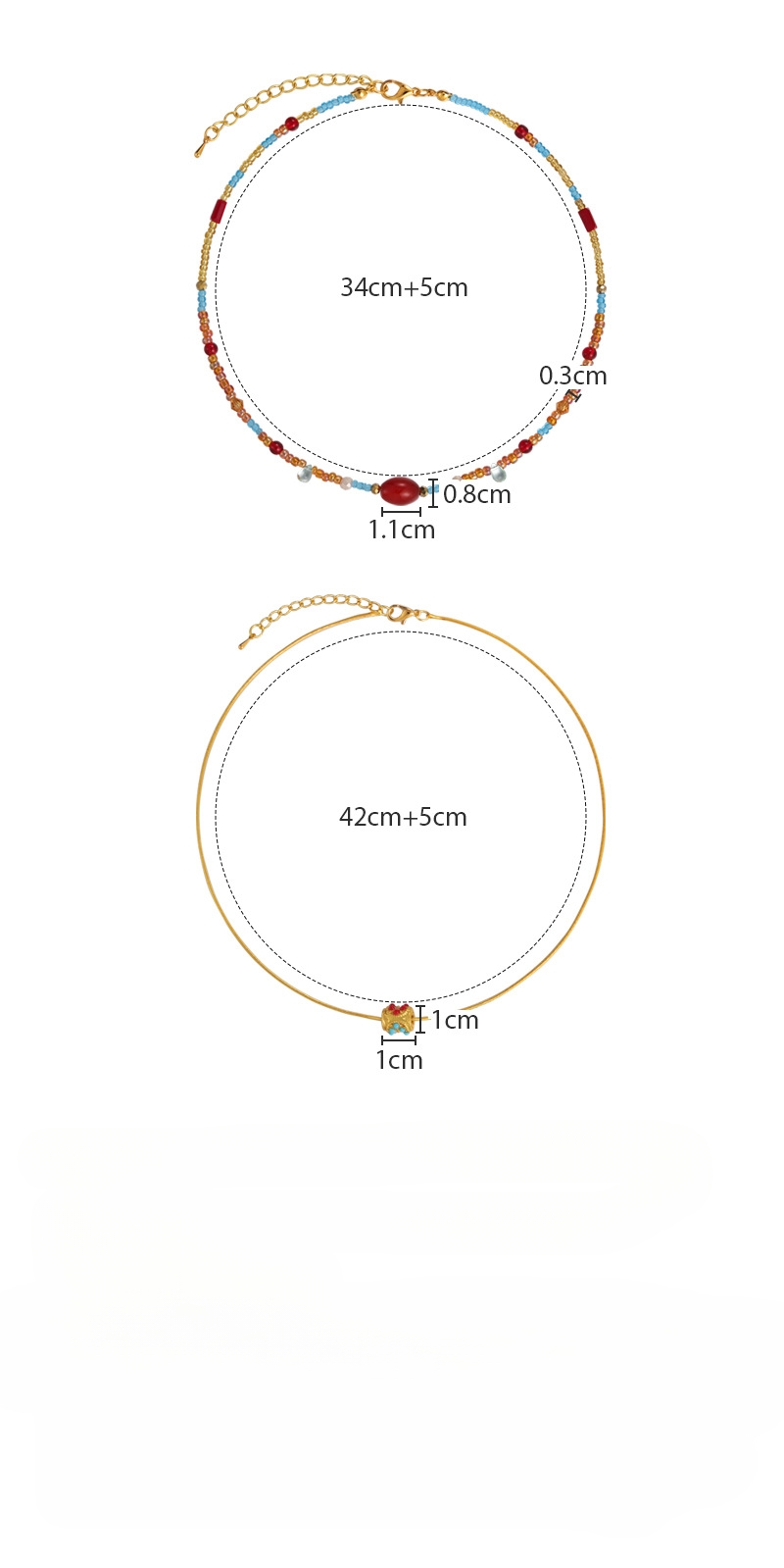 Двошарове Богемське Намисто з Намистинами