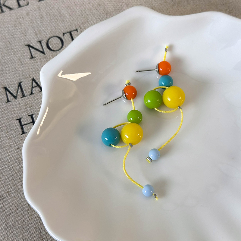 Pryskyřičné Kuličkové Náušnice