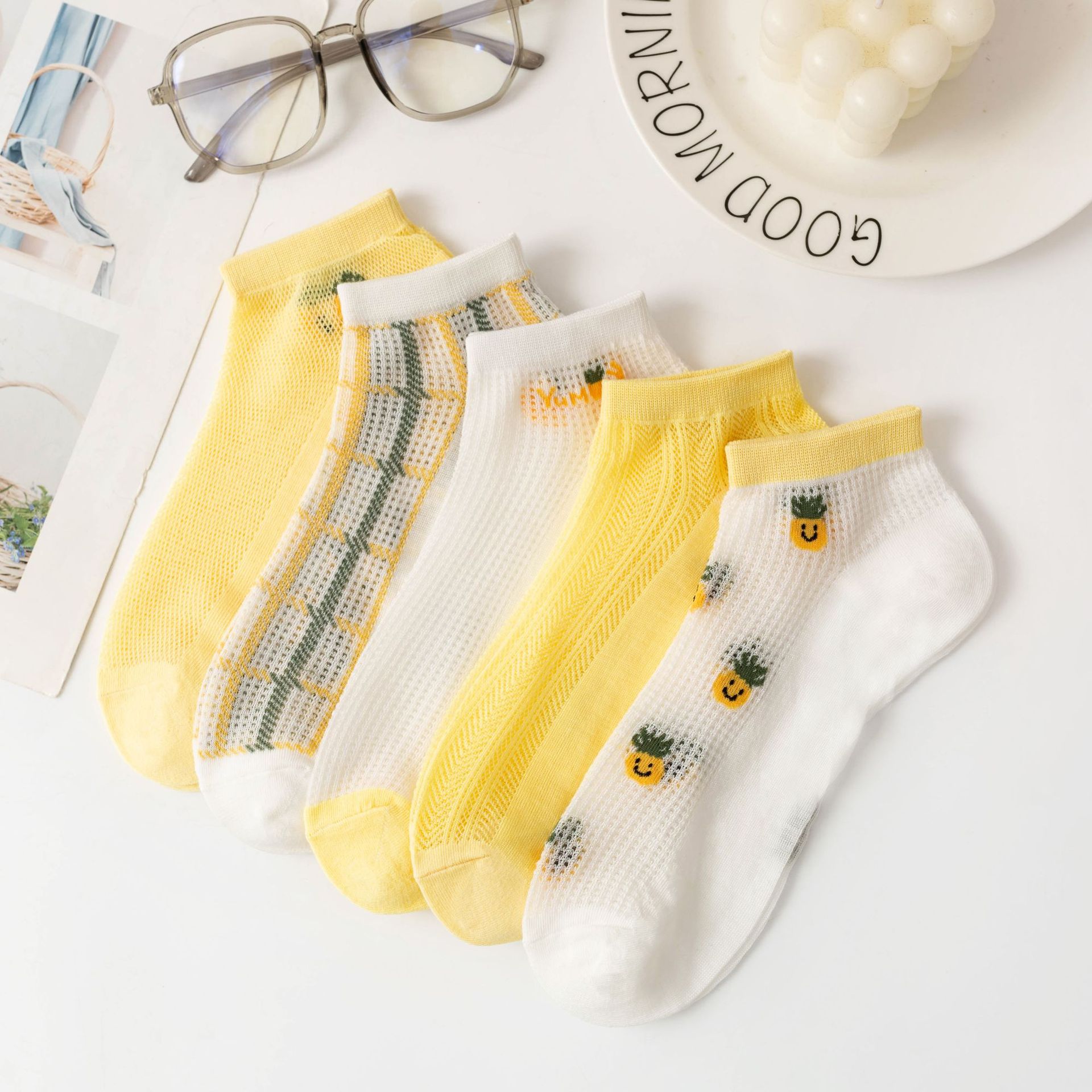 Cartoon Bear Ankle Socks