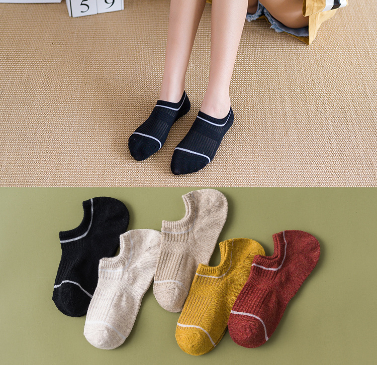 Women's No-Show Cotton Socks