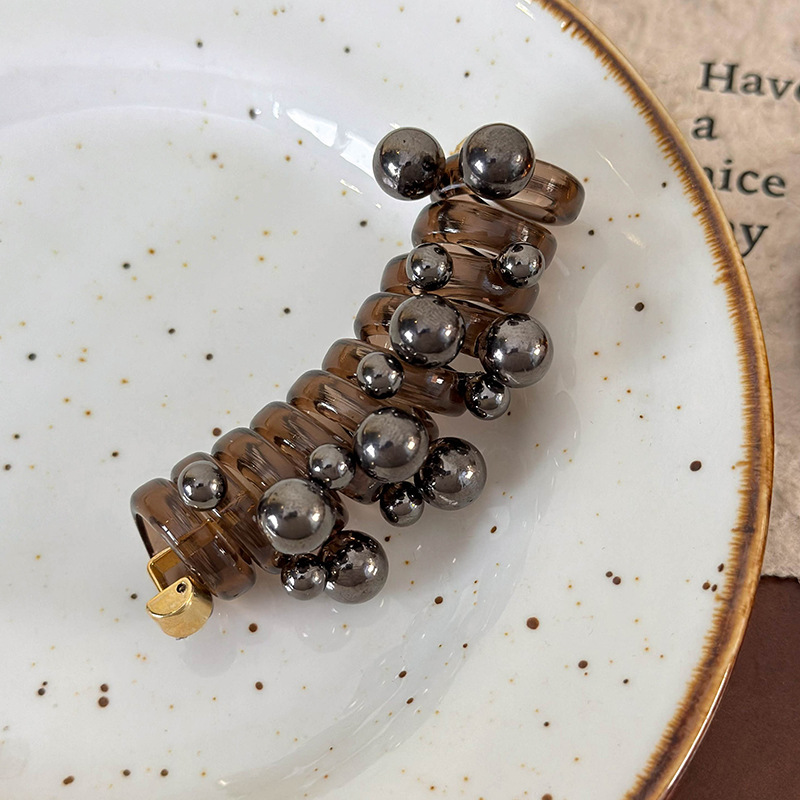 Élastiques à Cheveux Spiralés à Perles