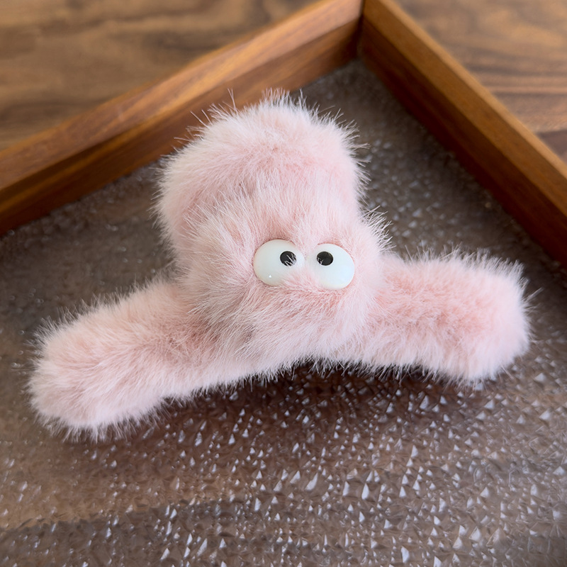 Άσχημο Γλυκό Πλισέ Κλιπ Μαλλιών με Μεγάλα Μάτια