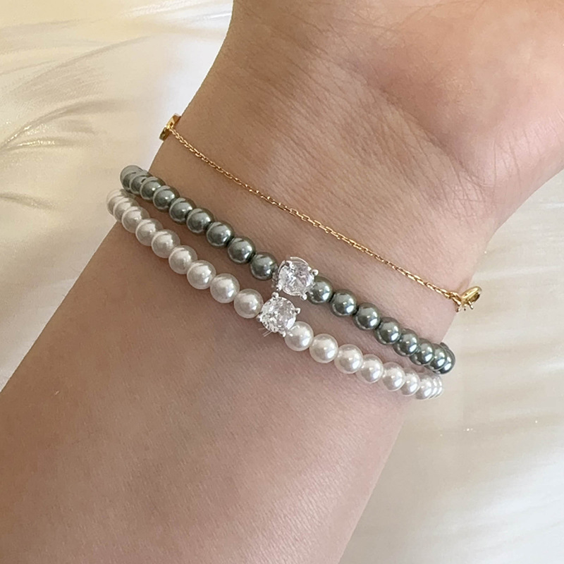 Bracciale Perle e Zirconi