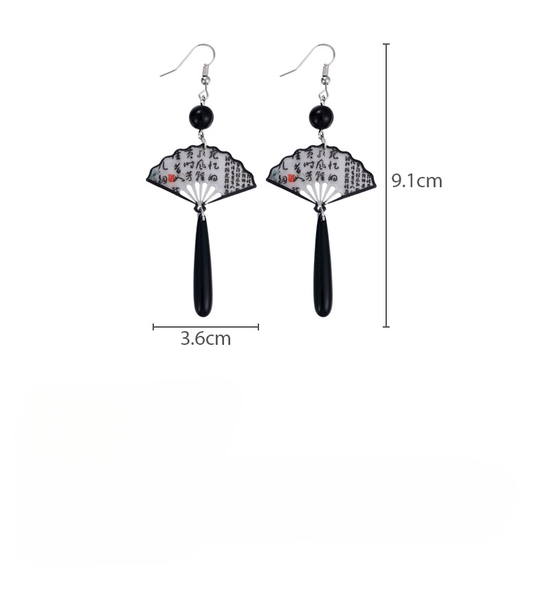 중국풍 나비 꽃 귀걸이