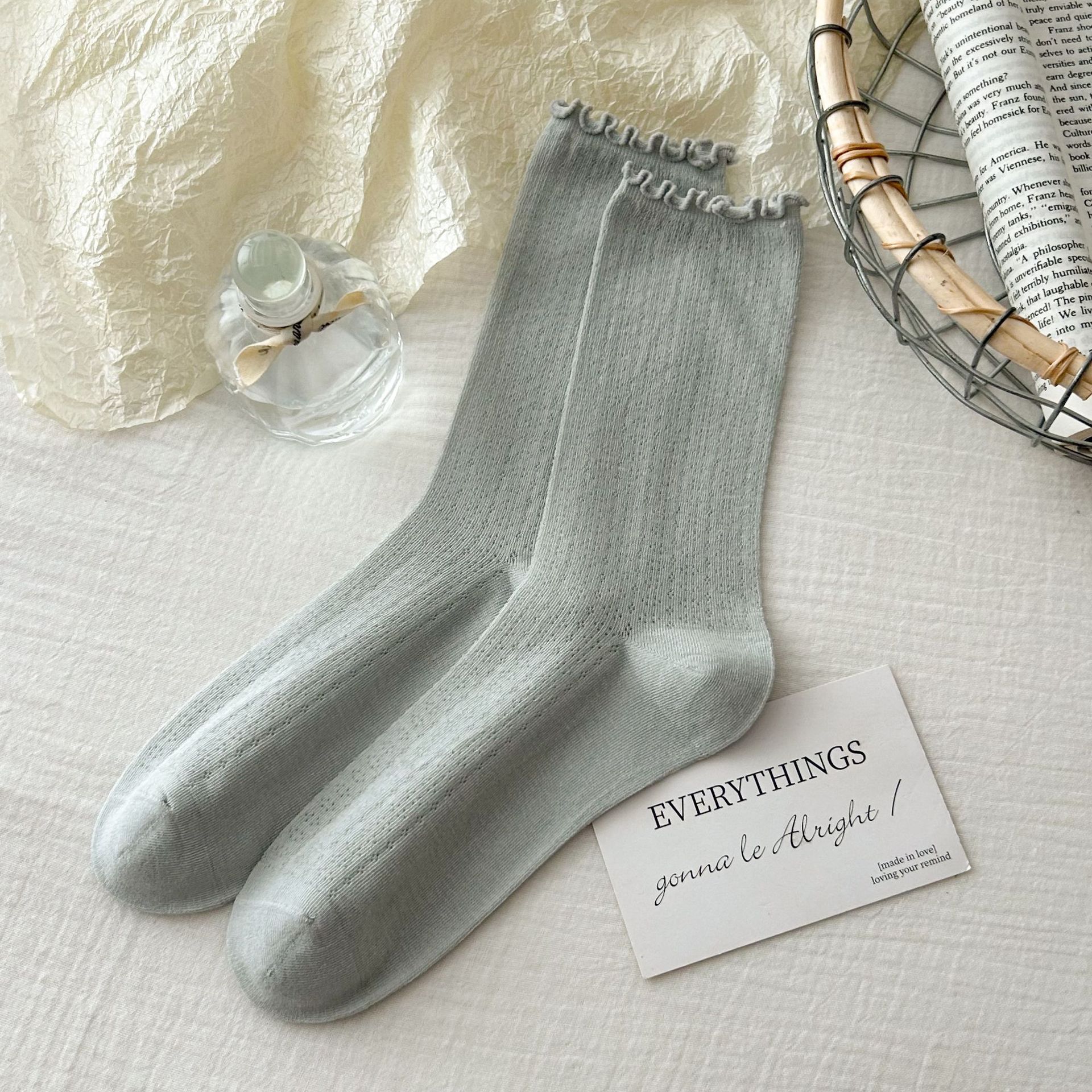 Meias Scrunch de Malha Sem Costura