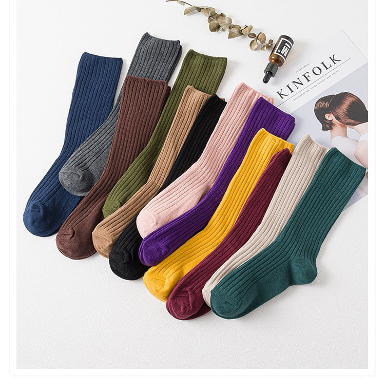 Meias Cano Médio de Algodão