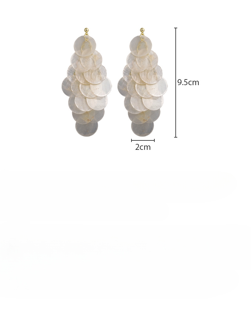 조개 술 귀걸이