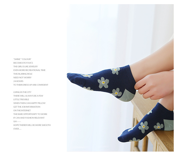 Dámské Bavlněné Kotníkové Ponožky