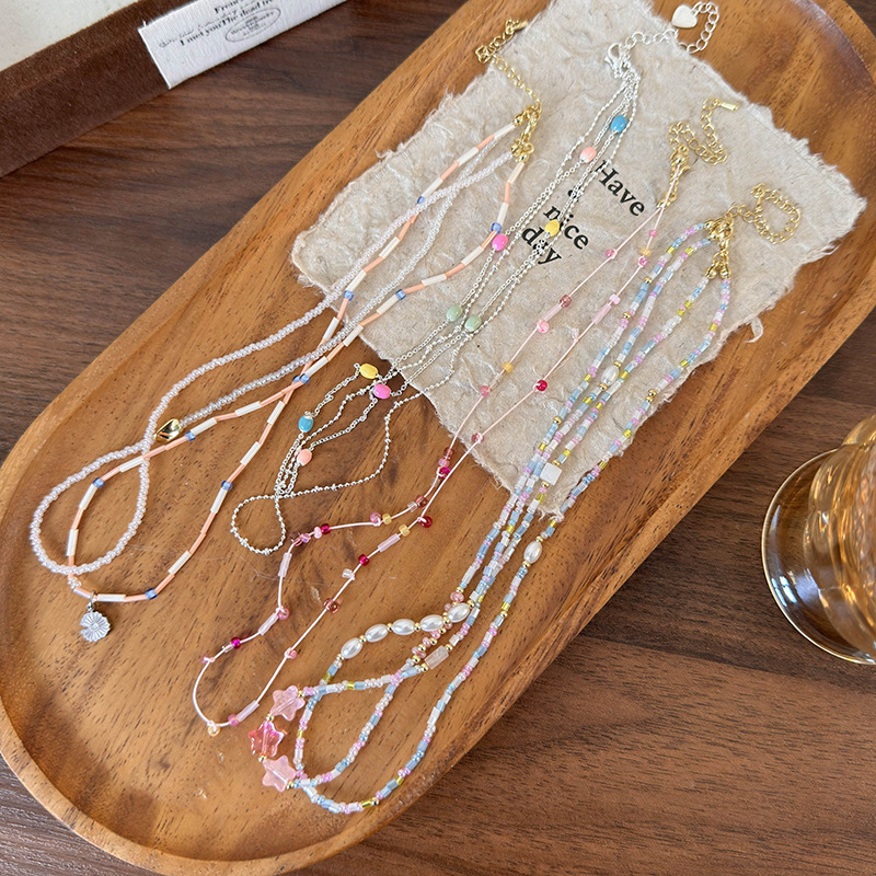 Чокер з Бісером Зірочки Квіти