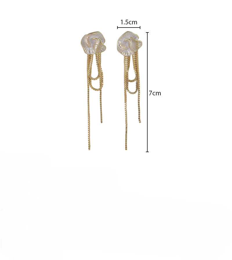 Orecchini con Nappe Camelia Francese
