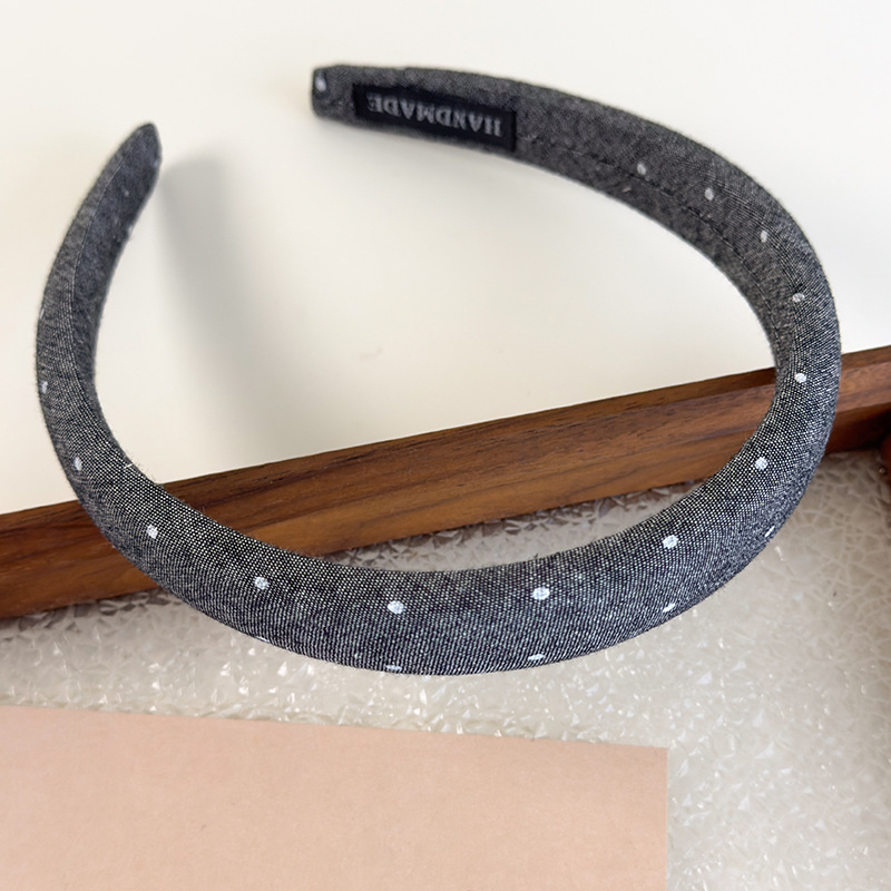 Bandă pentru Păr Denim cu Pietre Strălucitoare