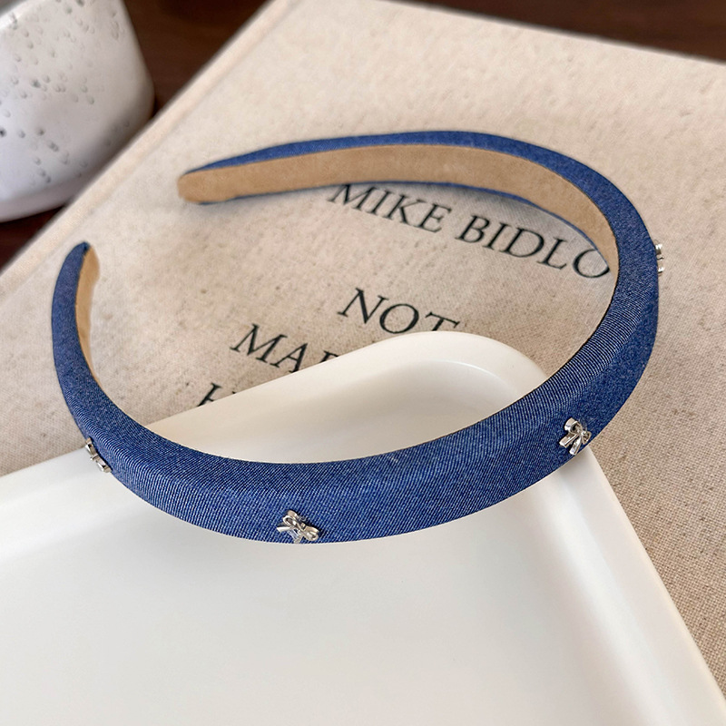 Bandeau à Noeud Denim