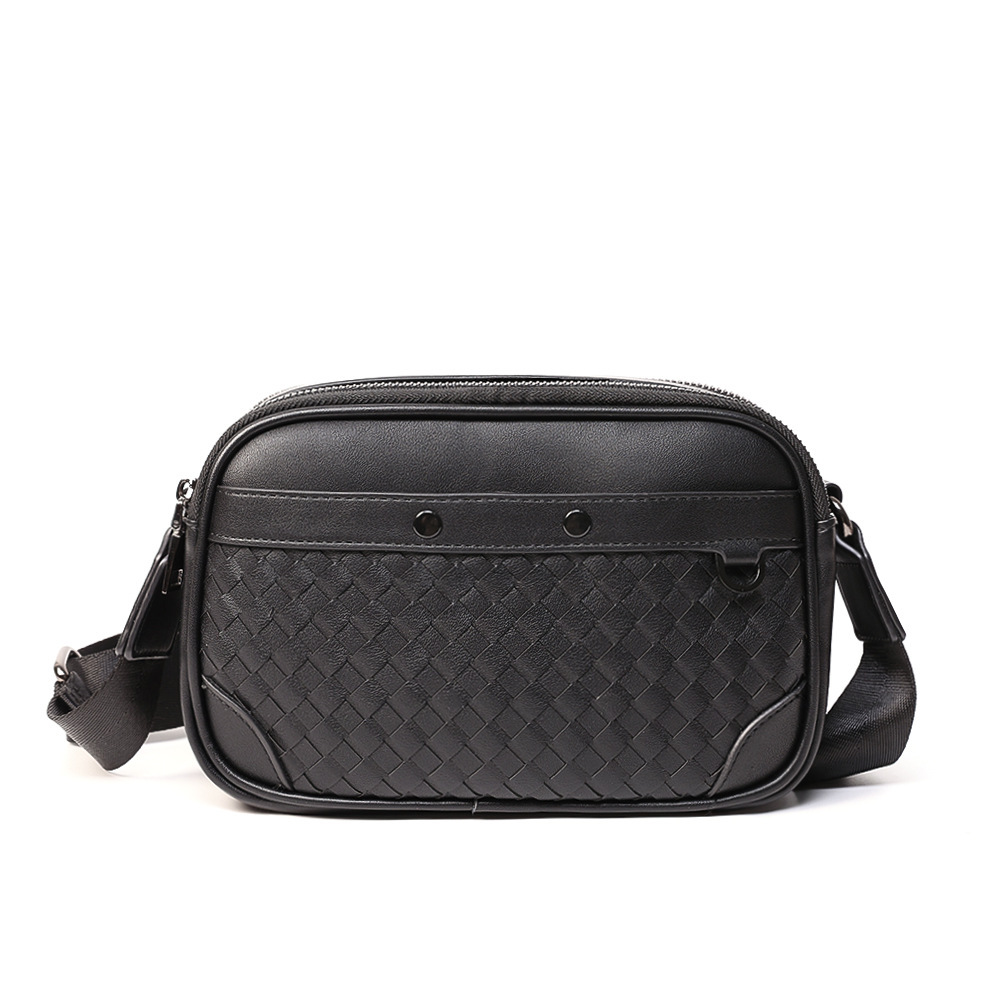 Geweven Vierkante Schoudertas voor Mannen