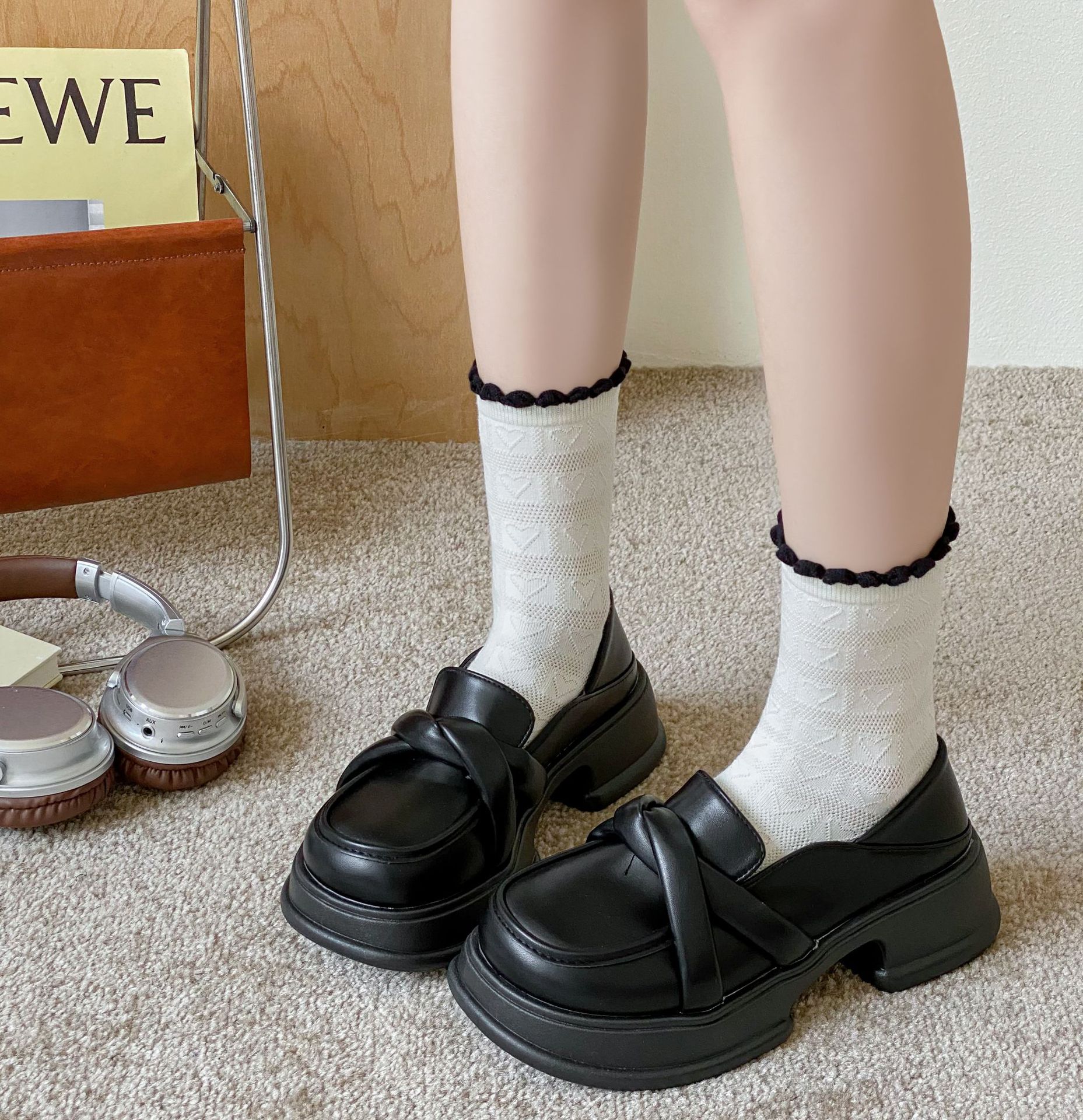 Meias 3/4 Coração para Mulher