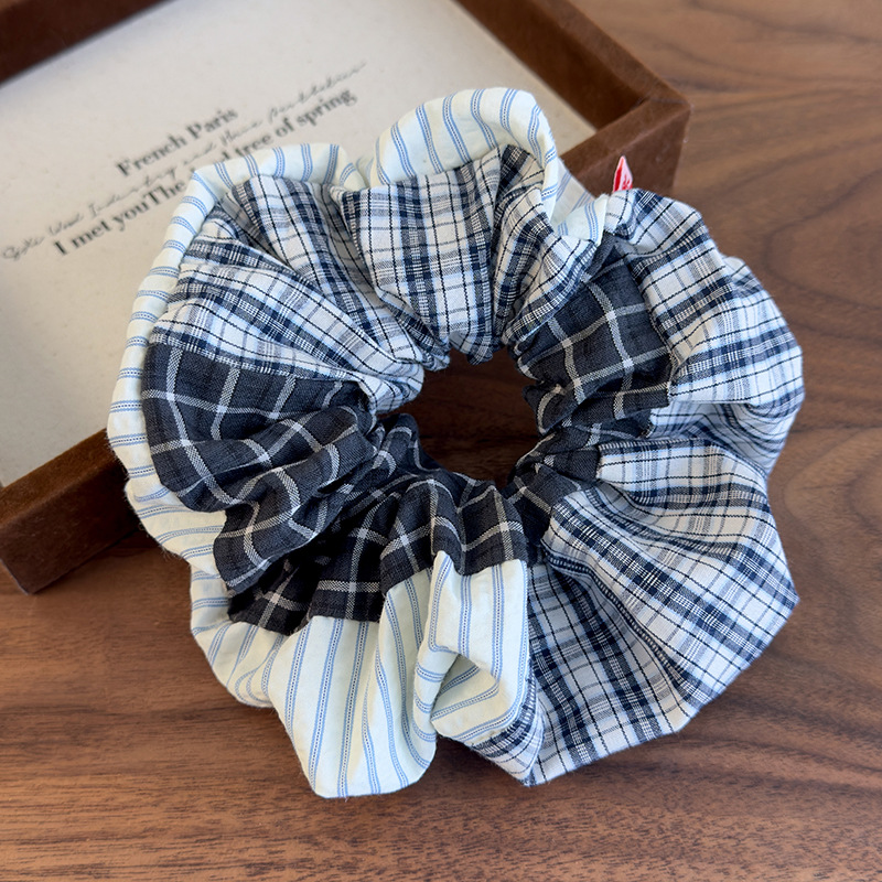 カラーブロック プラッド スクランチー