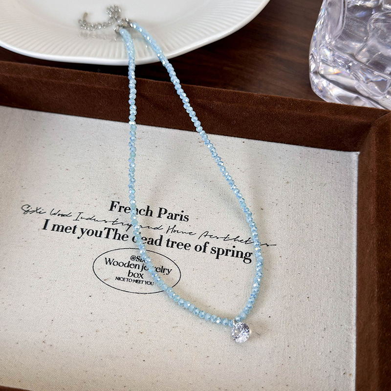 Kristallperlen-Herz-Collier