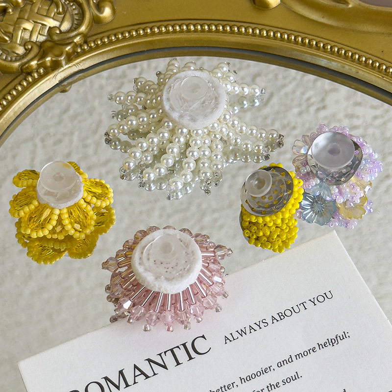 Adornos de Zapatos de Flor de Cristal