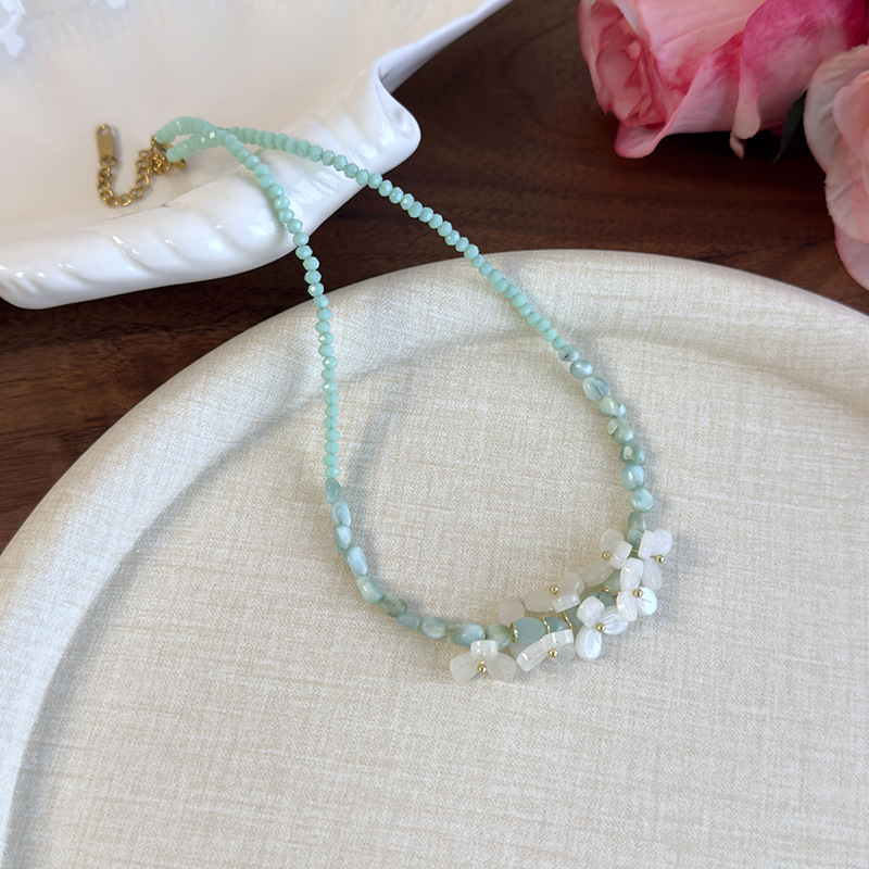 비즈 네크리스 & 이어링 세트