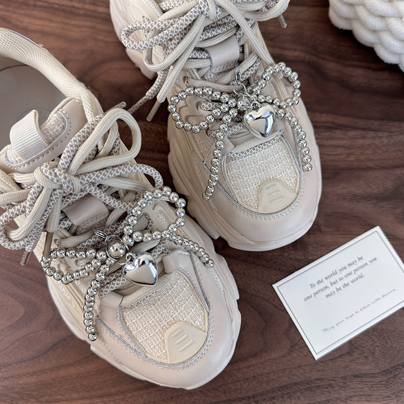 シューチャーム ハートボウビーズ