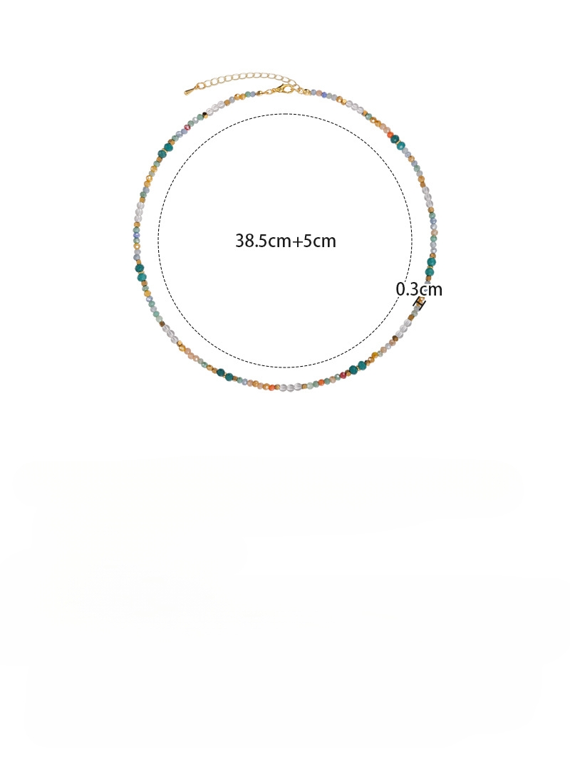 Вінтажна Ручна Робота Кольорового Кришталевого Намиста-чокер