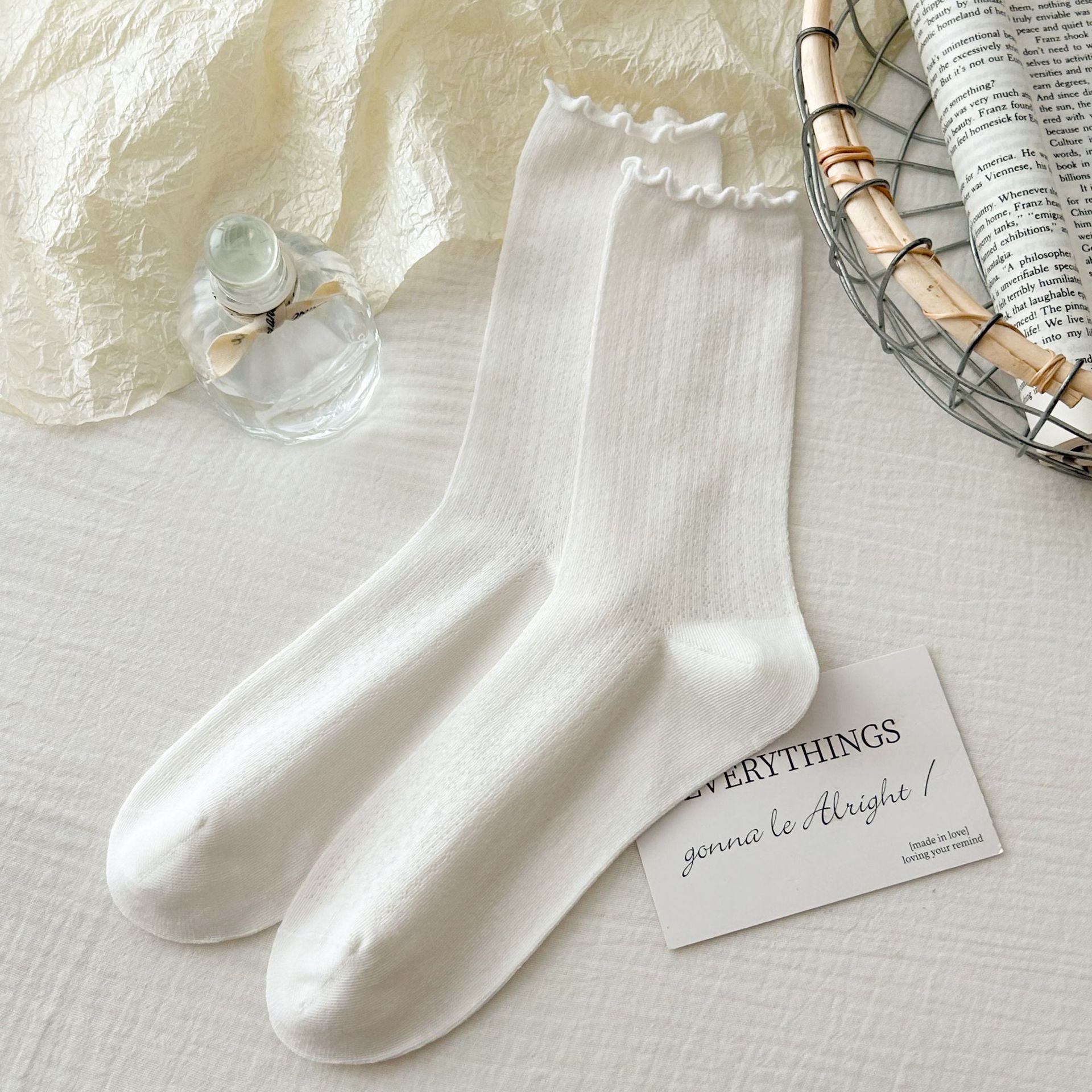 Meias Scrunch de Malha Sem Costura