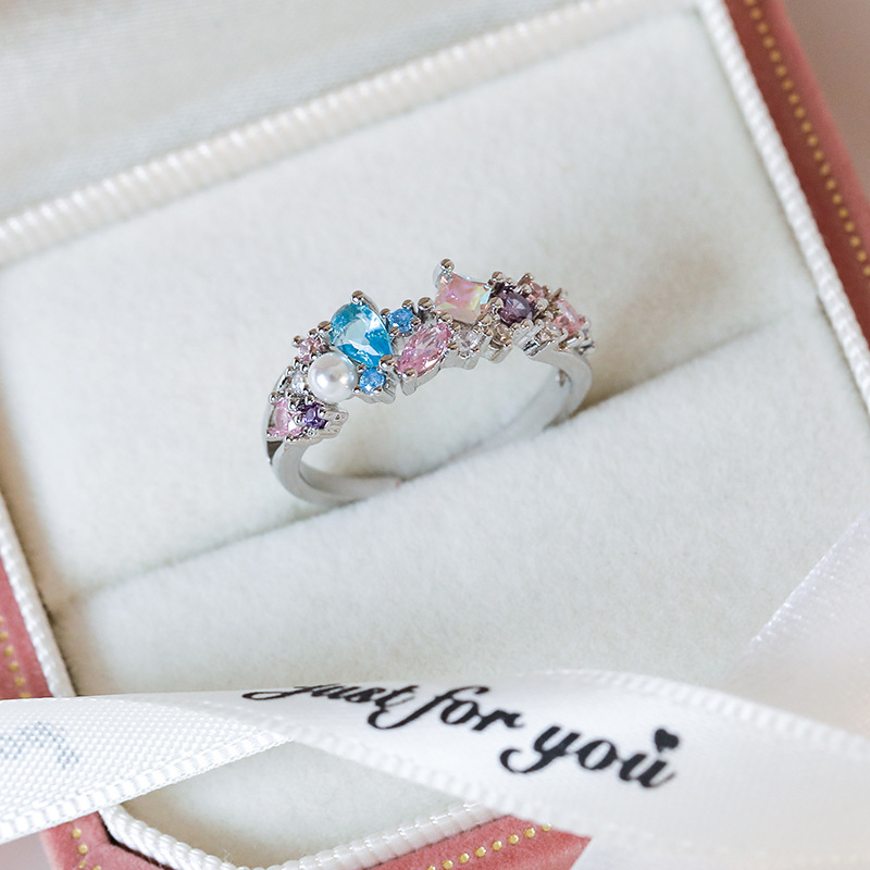 Justerbar Hjärta Zirconia Ring