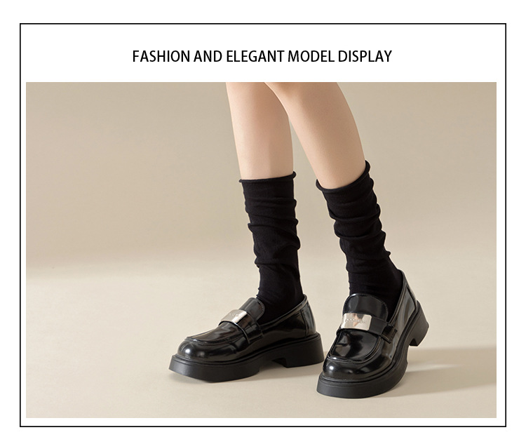 Meias Descaídas de Algodão Sem Costura