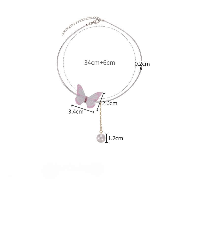 Colar Borboleta Arco-íris