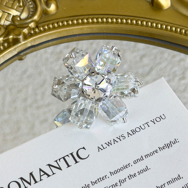 Adornos de Zapatos de Flor de Cristal