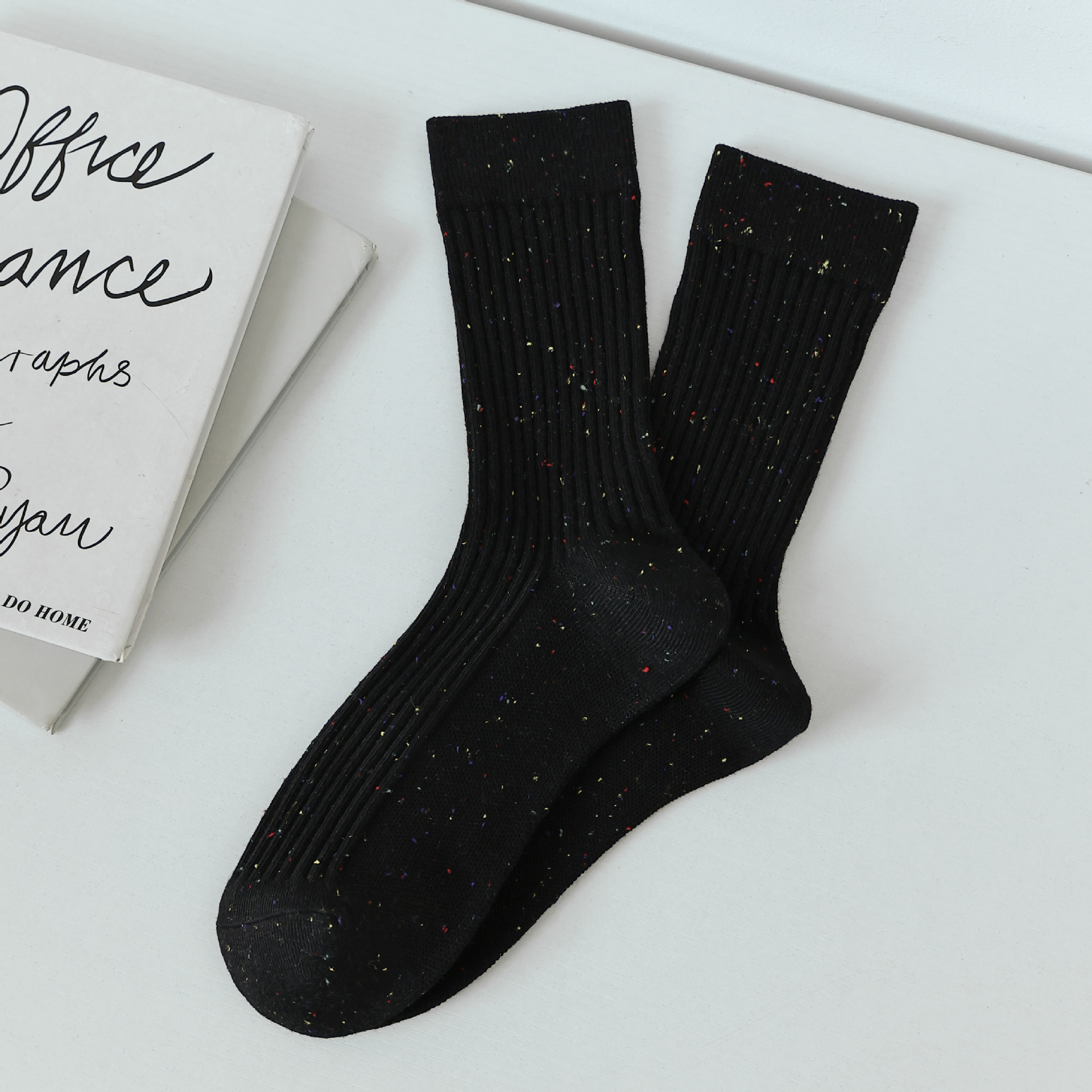 Meias Mid-Crew de Algodão para Mulher