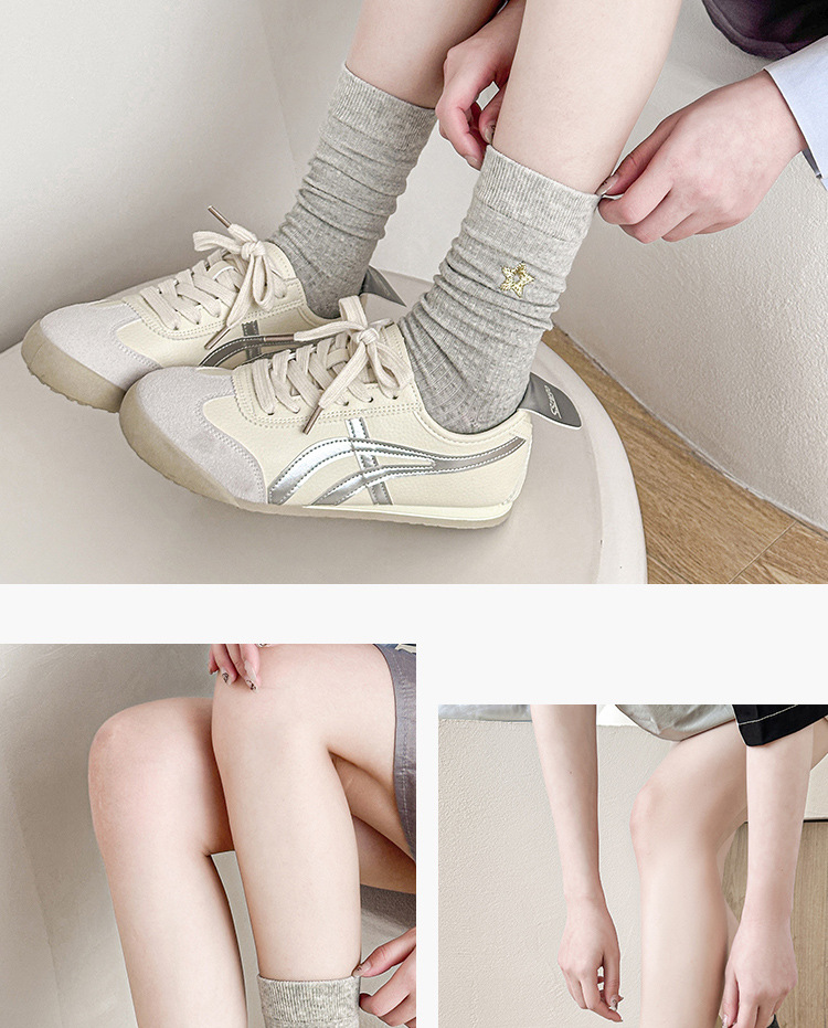 Meias Femininas Cano Médio Empilháveis