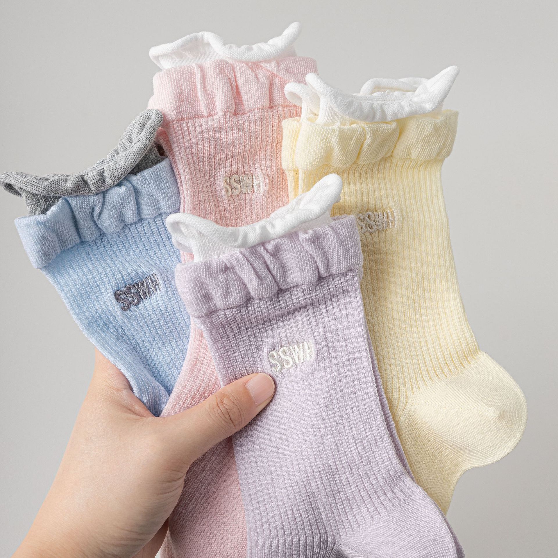 Meias de Algodão Sem Costuras