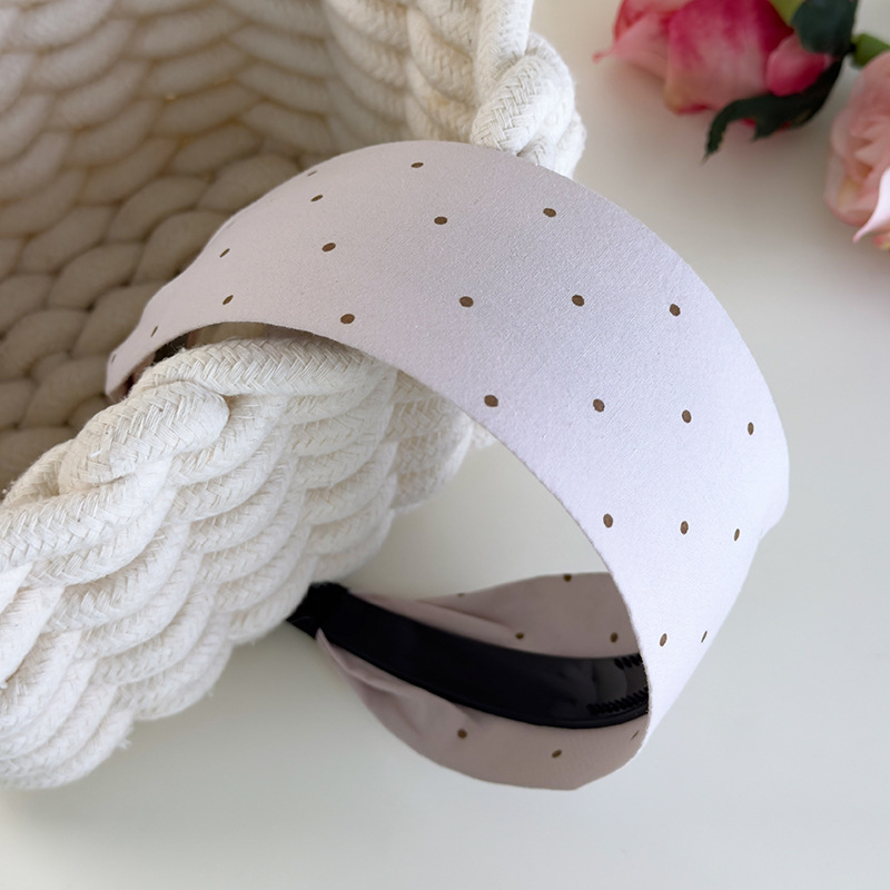 Bandă pentru Păr din Material Textil Lată cu Puncte