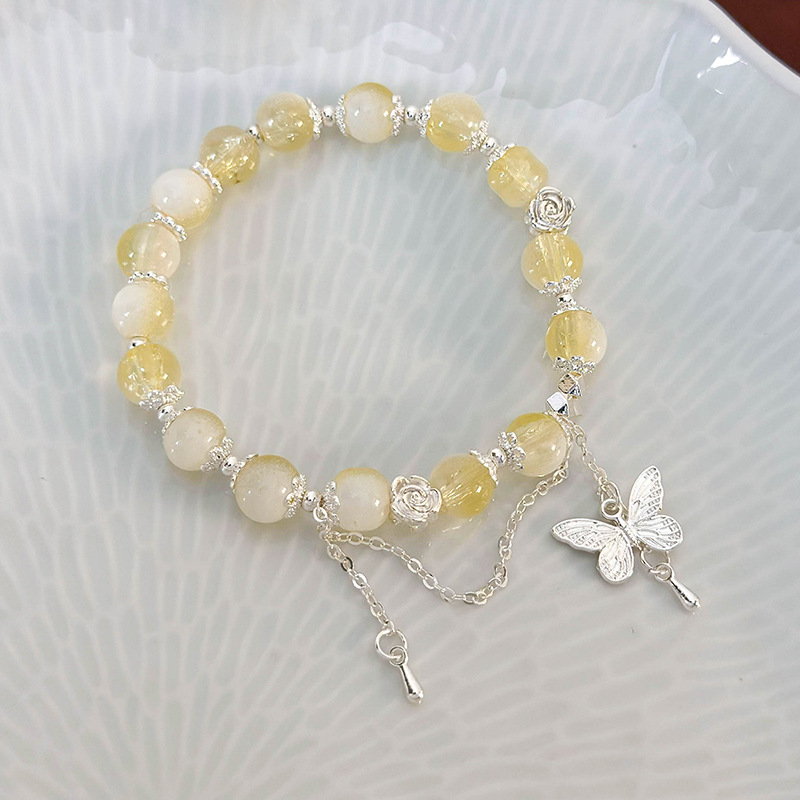 나비 크리스탈 팔찌