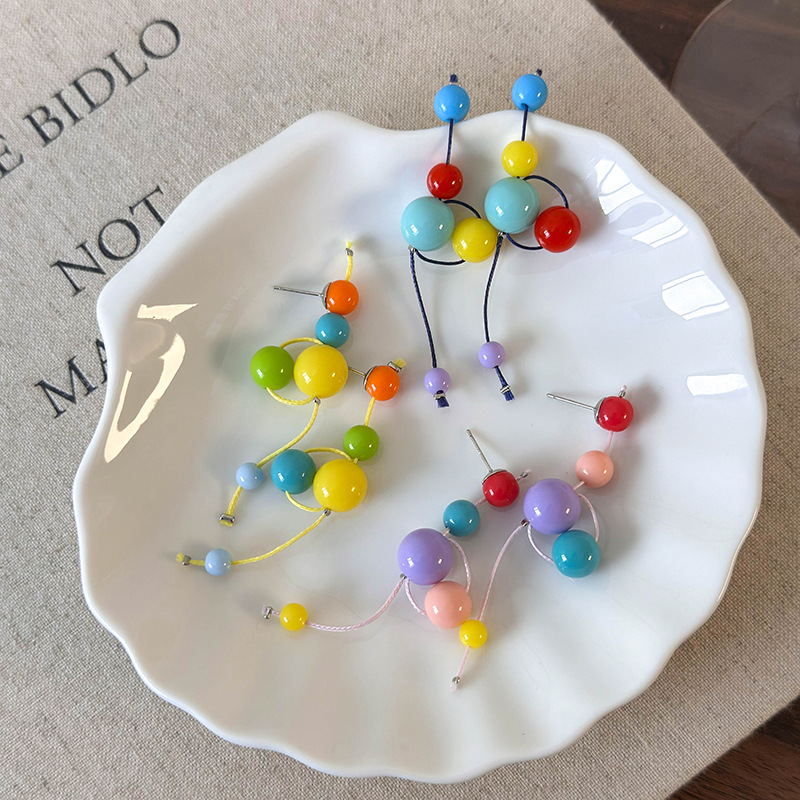 Pryskyřičné Kuličkové Náušnice