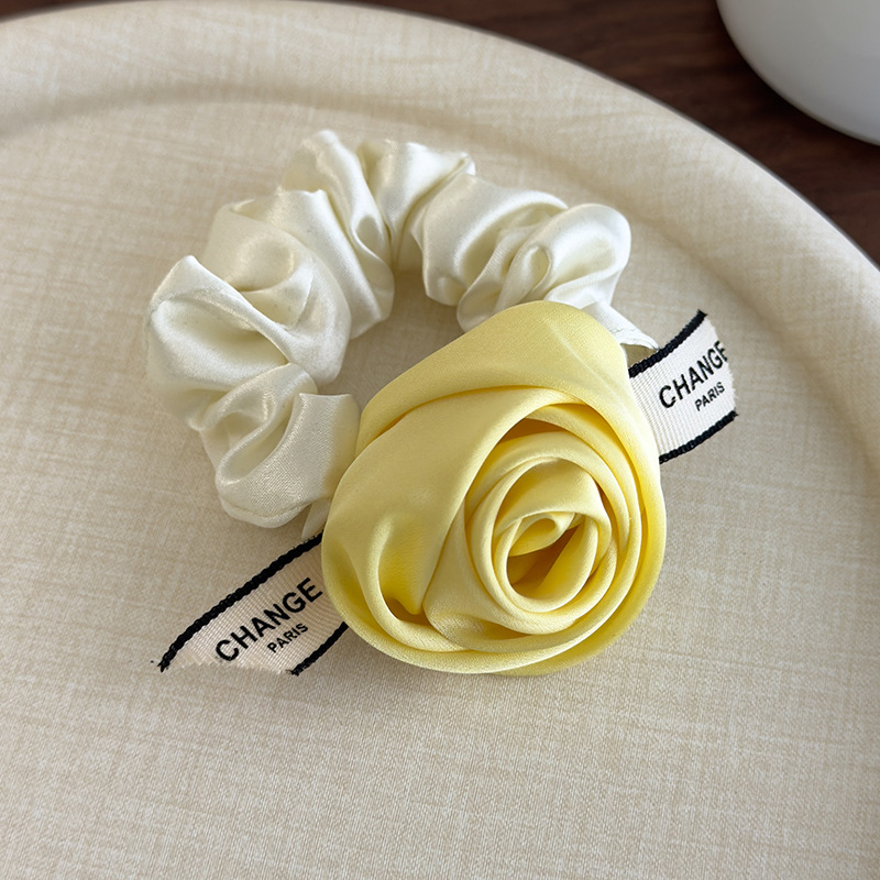 Pinza para el Cabello de Rosa Amarilla 3D