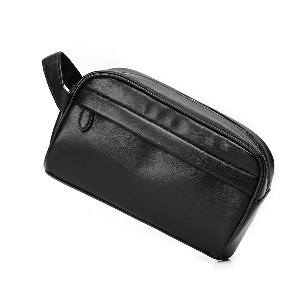 Erkek El Örgüsü PU Deri Clutch Çanta