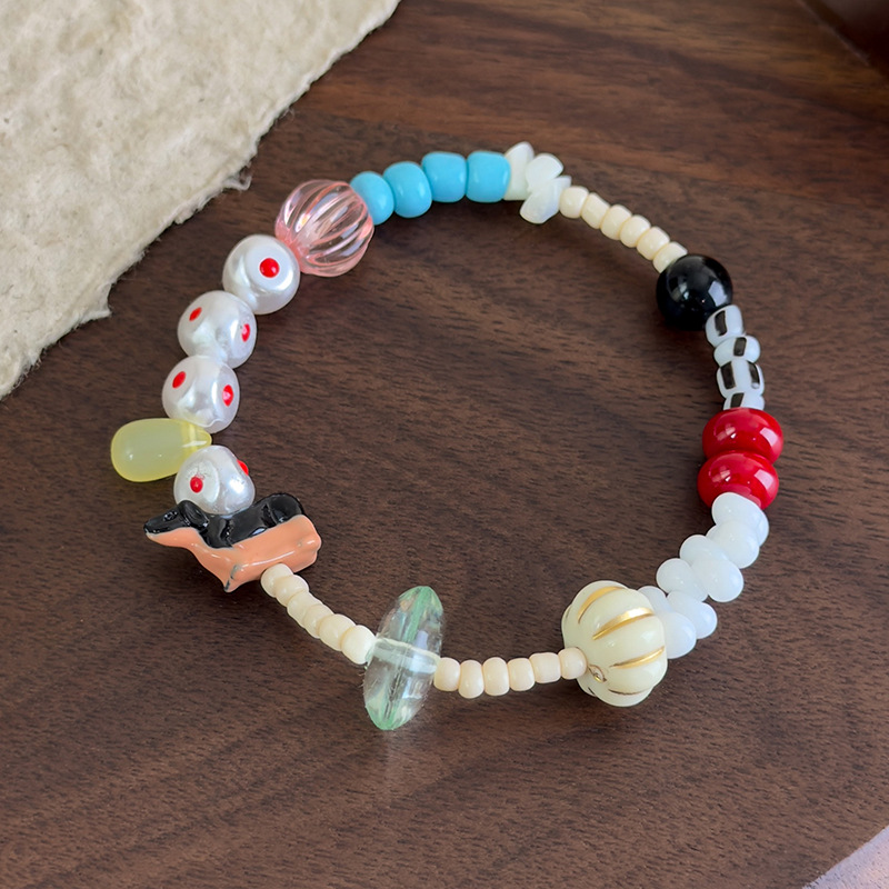 Braccialetto per Cani con Perline Colorate