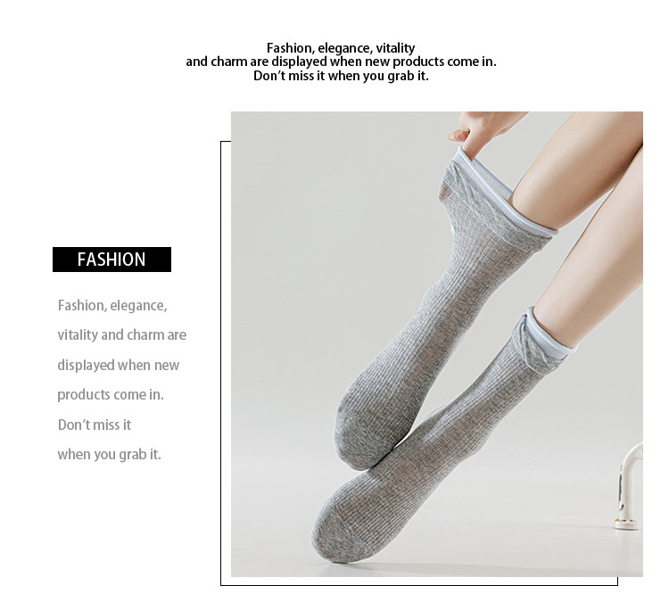 Meias de Algodão Sem Costuras