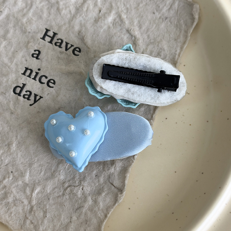 Heart Pearl Hair Clip