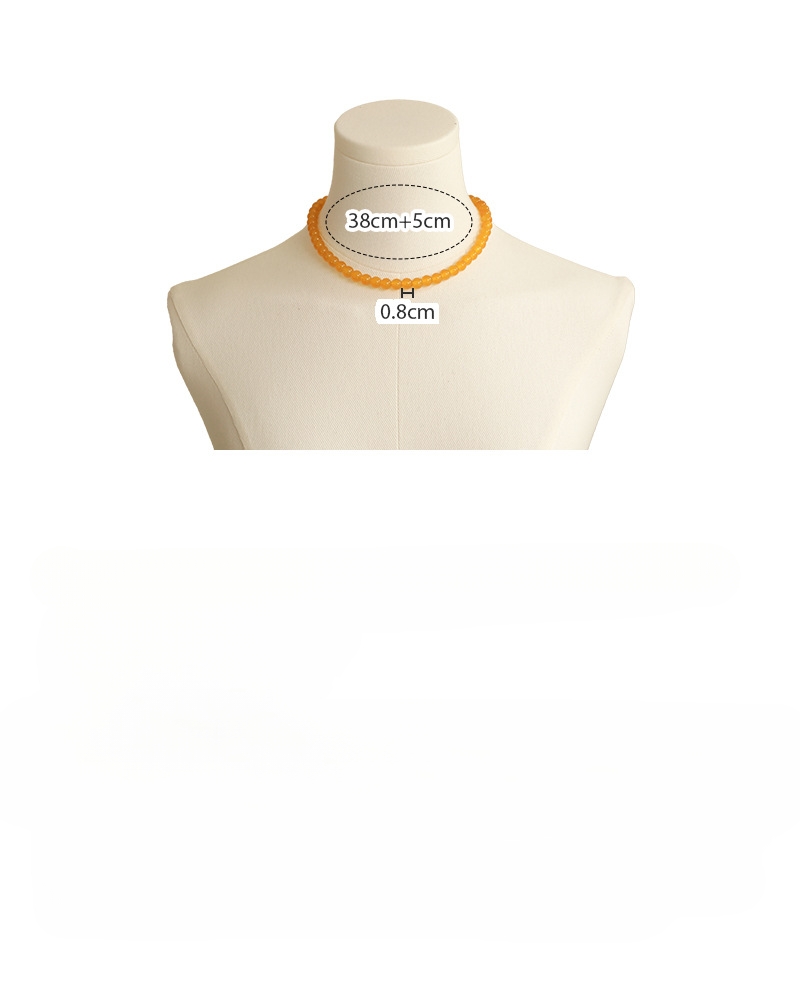 Намисто-чокер з Жовтих Скільних Намистин