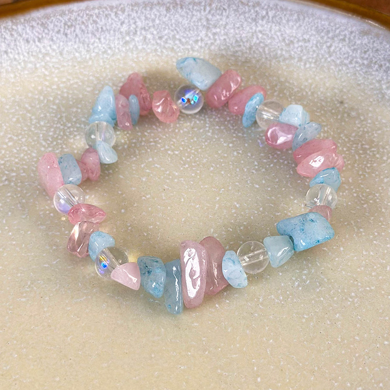 Браслет з намистом Рожевий Туман