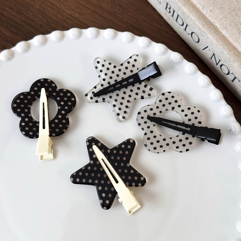 Polka Dot Hair Clips
