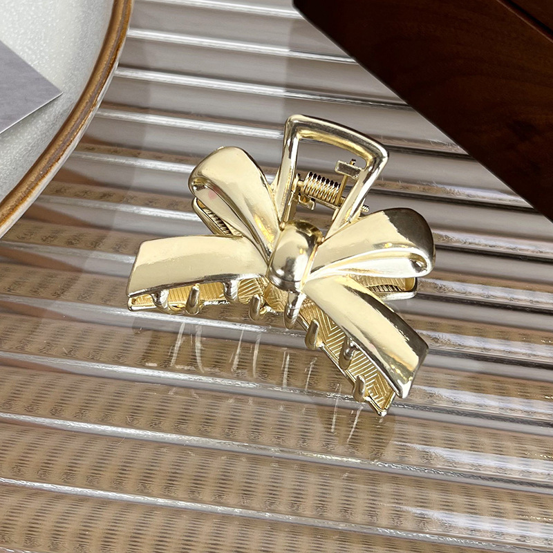 Metalowa Spinka do Włosów z Kokardą