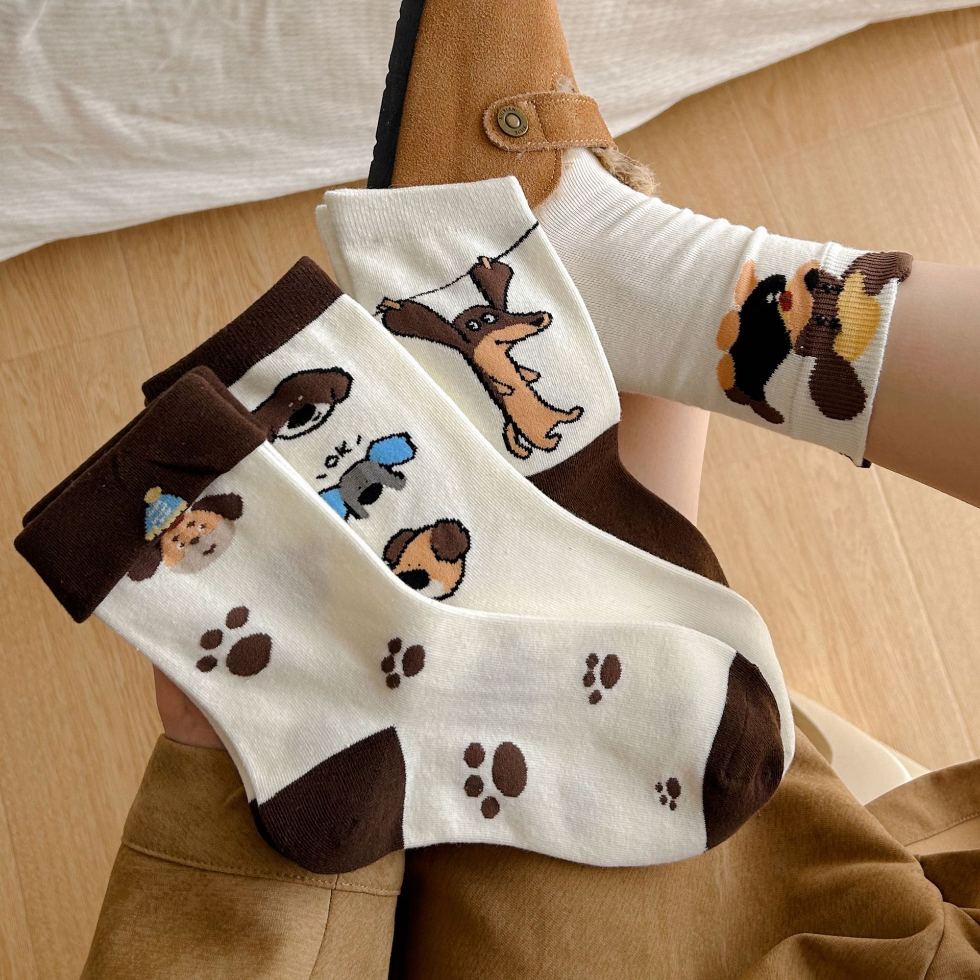 Meias Mid-Crew Femininas