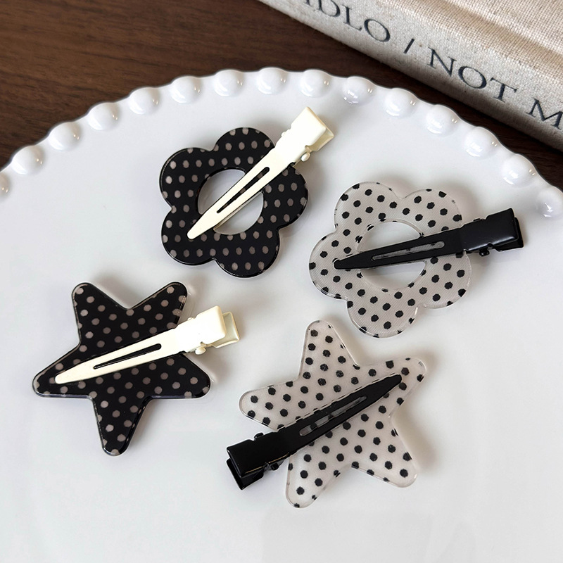 Polka Dot Hair Clips